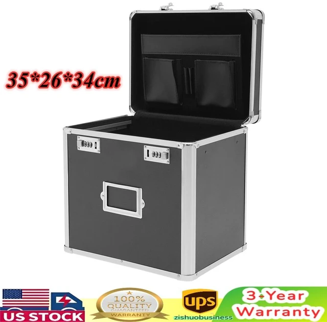 Main image of Portable Locking File Organizer Box for Home & Office Storage