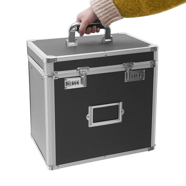 Alt view image 6 of 7 - Portable Locking File Organizer Box for Home & Office Storage