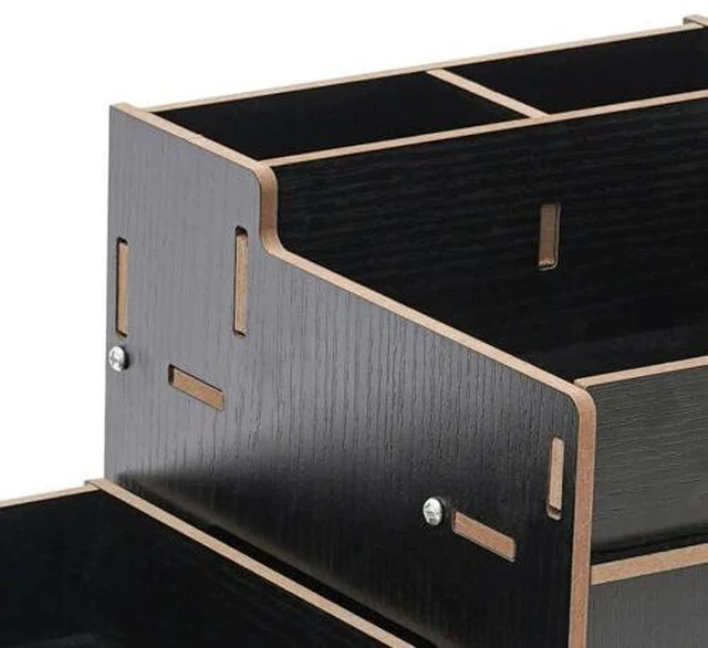 Alt view image 6 of 7 - Computer Desktop Monitor Stand Riser Laptop Display Riser w/ Storage Organizer