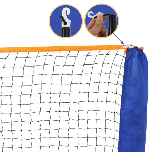 Alt view image 7 of 7 - 10ft Badminton Volleyball Tennis Net Set with Stand/ Carry Bag Height Adjustable