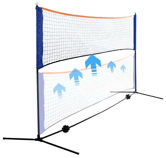 Main image of Portable Removable Badminton Beach Volleyball Tennis Training Net w/ Carry Bag