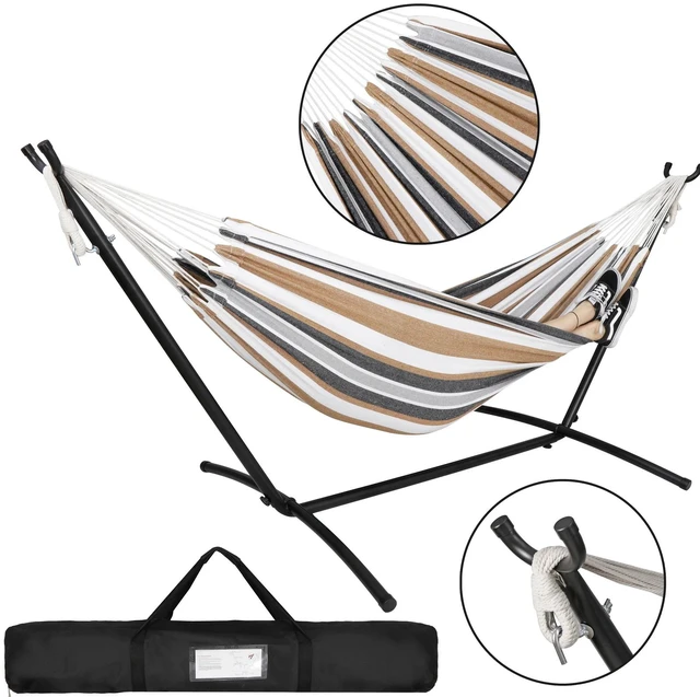 Main image of Patio Use Portable Hammock with Stand for 2 person with Carrying case Outdoor