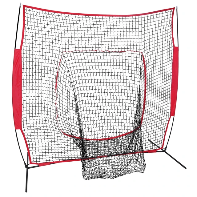 Alt view image 5 of 7 - 7x7Ft Baseball Softball Practice Batting Training Net w/Carry Bag Strike Zone