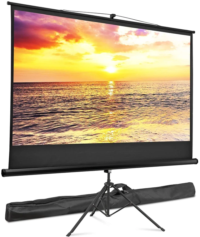 Main image of Projector Screen with Stand 84 inch for Movie or Office Presentation 16:9 HD