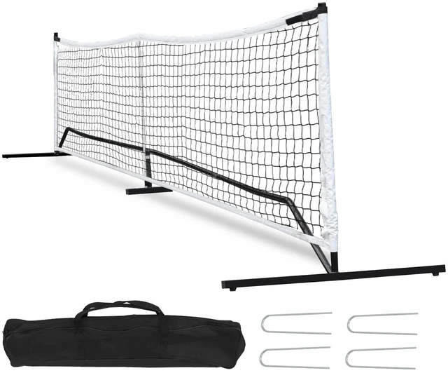 Main image of Portable Pickleball Game Tennis Net Powder Coated Frame Yard w/ Carry Bag&Stakes
