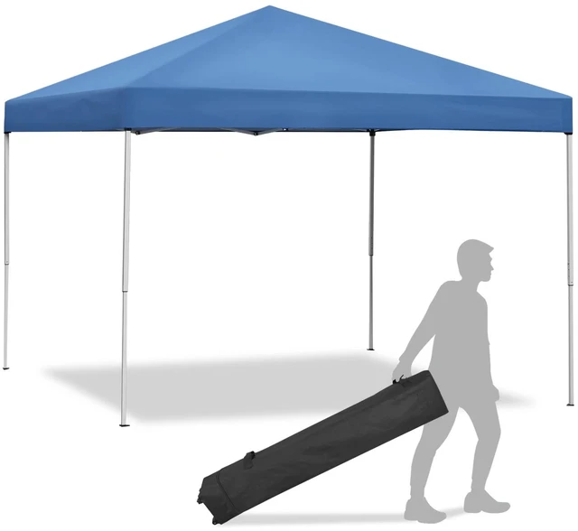 Main image of 10 x 10 FT Pop-Up Foldable Waterproof Canopy Tent Adjustable Heights with Bag