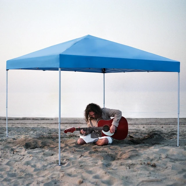 Alt view image 3 of 7 - 10 x 10 FT Pop-Up Foldable Waterproof Canopy Tent Adjustable Heights with Bag