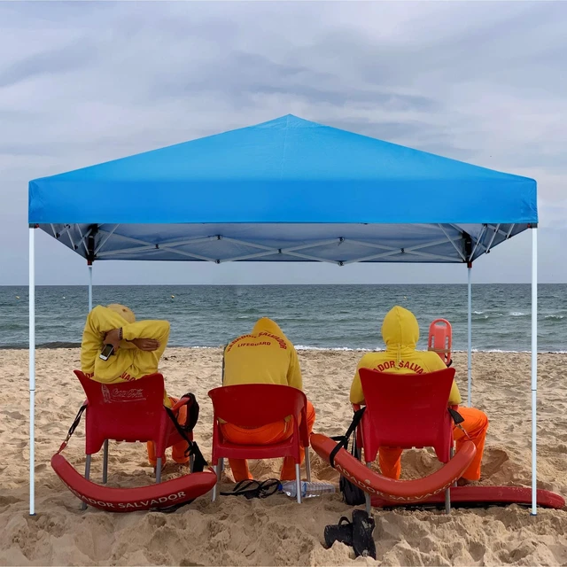 Alt view image 4 of 7 - 10 x 10 FT Pop-Up Foldable Waterproof Canopy Tent Adjustable Heights with Bag