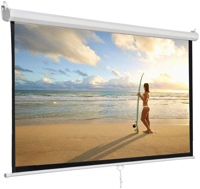 Main image of 120'' Projector Screen Diagonal TV Screen Manual Matte HD Movie Theater 1:1