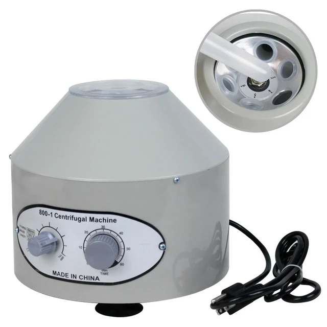 Alt view image 2 of 7 - Desktop 800-1 Electric Centrifuge Machine 4000Rpm Laboratory Medical w/ Timer