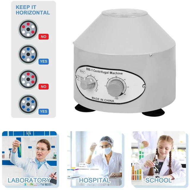 Main image of Desktop 800-1 Electric Centrifuge Machine 4000Rpm Laboratory Medical w/ Timer