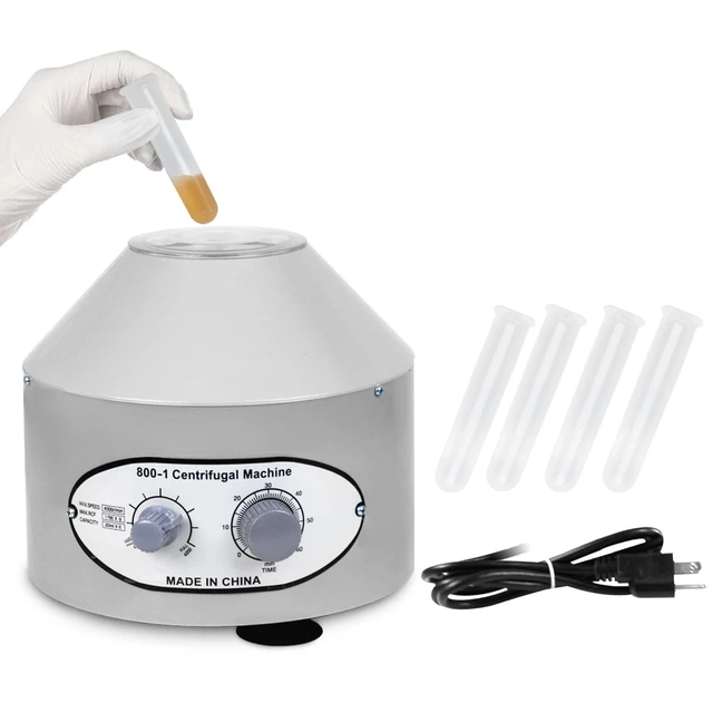 Alt view image 6 of 7 - Desktop 800-1 Electric Centrifuge Machine 4000Rpm Laboratory Medical w/ Timer