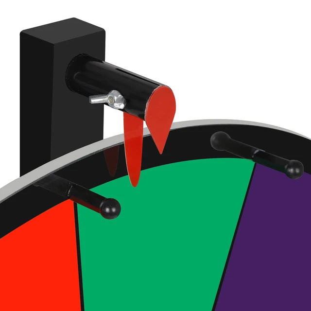 Alt view image 6 of 7 - 24" Tabletop Spinning Prize Wheel 14 Slots w/DryErasable Trade Show Carnival