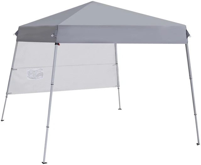 Main image of Outdoor Pop Up Canopy Beach Camping Canopy with 1 Sun Wall Backpack Bag Gray