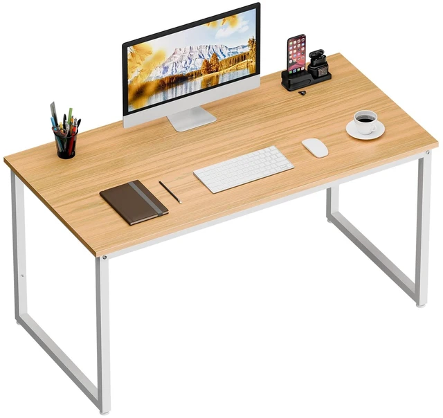 Main image of 47" Computer Writing Desk Modern Study Office Laptop Desk Corner Table Natural