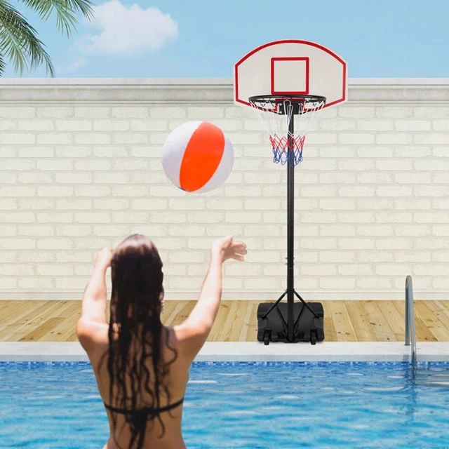 Alt view image 5 of 7 - 5.5-7FT Adjustable Basketball Hoop System Outdoor Kids Sports Yard Backboard