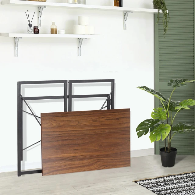 Alt view image 4 of 7 - Computer Writing Desk Modern Study Desk Industrial Style Folding Corner Table