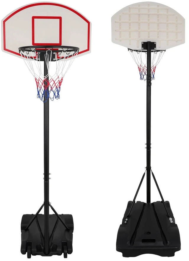 Main image of 28'' x 18'' Backboard Adjustable Height Basketball Hoop Outdoor Stand