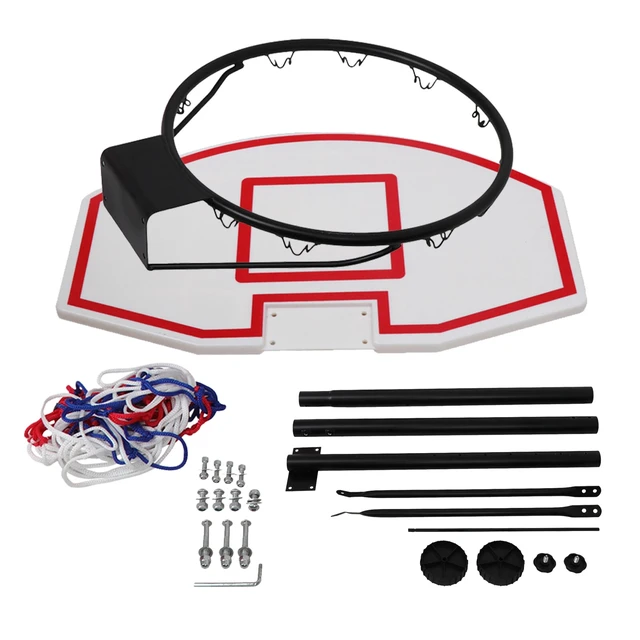 Alt view image 7 of 7 - 28'' x 18'' Backboard Adjustable Height Basketball Hoop Outdoor Stand