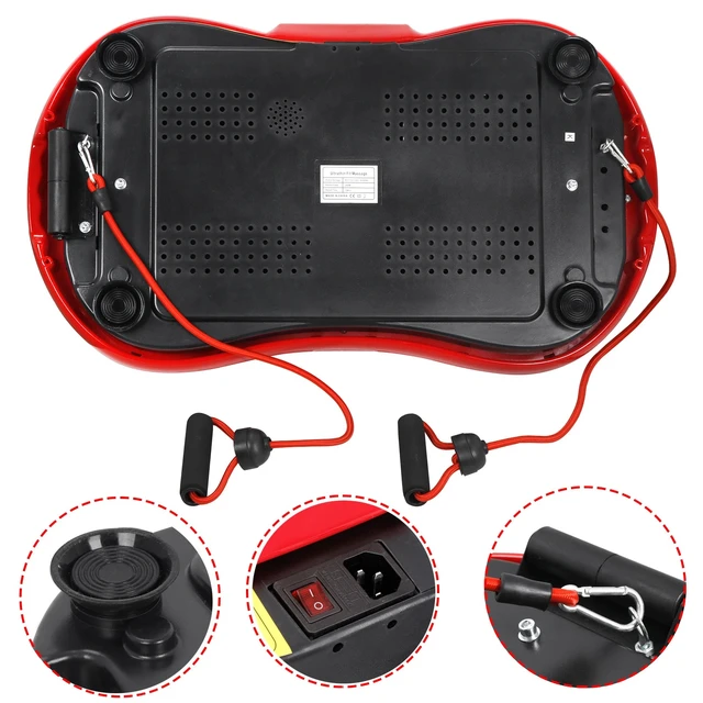 Alt view image 6 of 7 - Vibration Machine New Full Body Platform Fitness Vibration Plate with Straps
