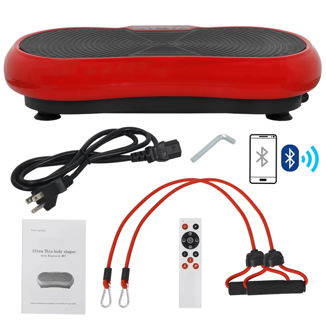 Alt view image 4 of 7 - Vibration Machine New Full Body Platform Fitness Vibration Plate with Straps