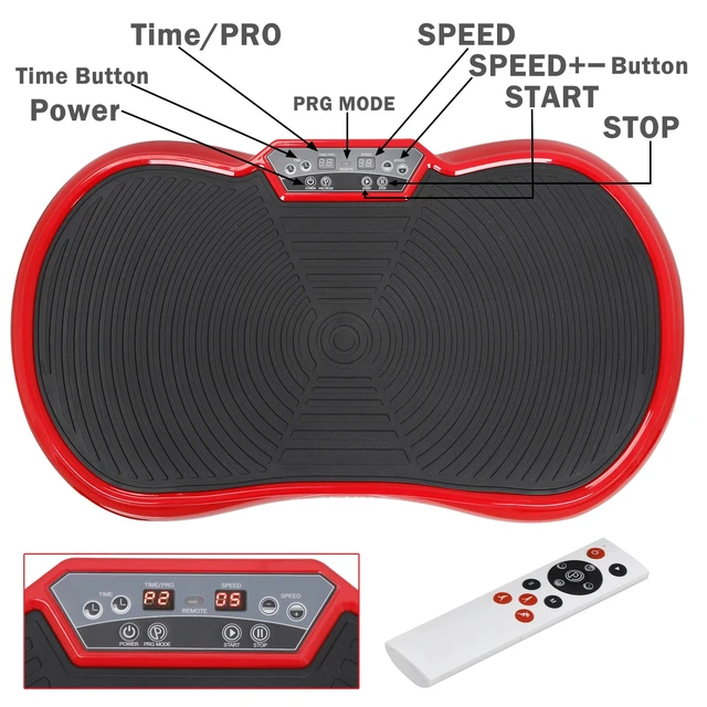Alt view image 5 of 7 - Vibration Machine New Full Body Platform Fitness Vibration Plate with Straps