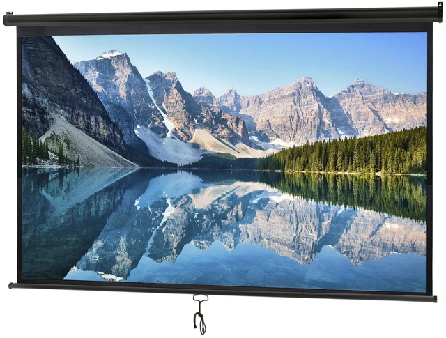 Main image of 16:9 HD Projection Projector Screen Manual Pull Down for Home Movie Theate 100''