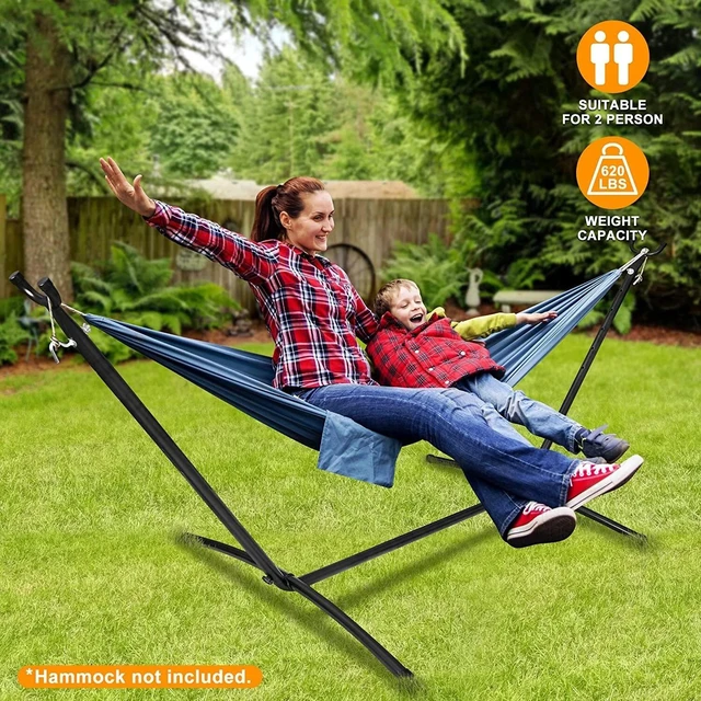 Alt view image 2 of 7 - 9FT Hammock Stand Portable Stand for Hanging Chair with Carrying Case 620lbs