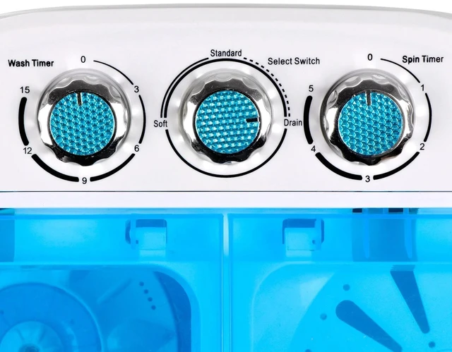 Alt view image 7 of 7 - Mini Portable 9lbs Washing Machine Compact RV Dorm Laundry Washer Spin Dryer