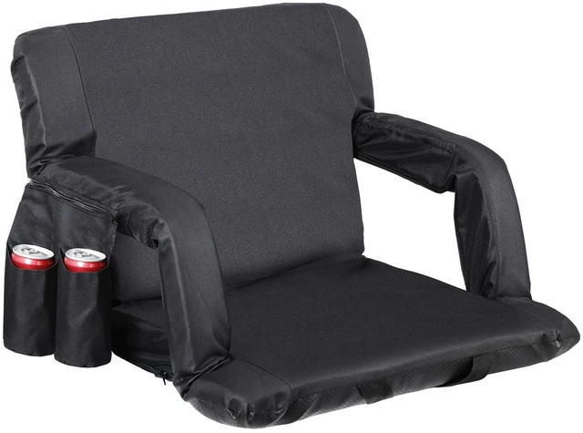 Main image of Reclining Stadium Seat Chair with Backrest and Armrests Cushion for Bleachers