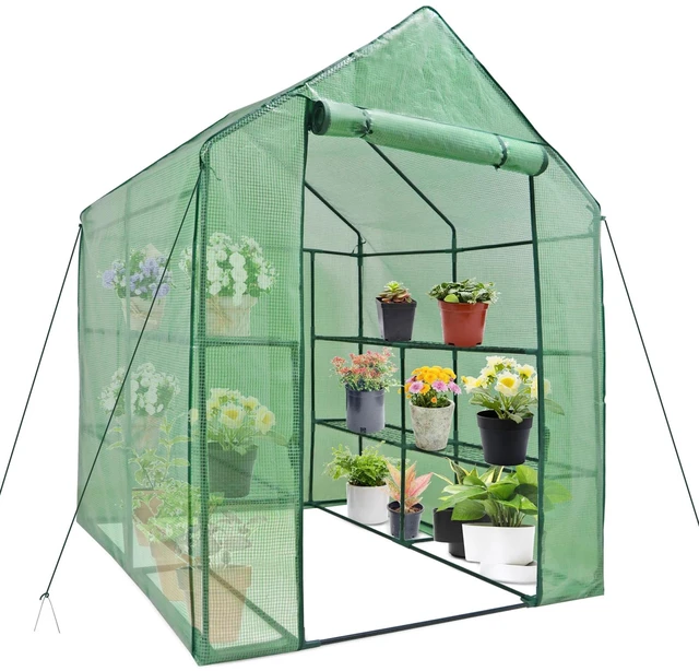 Main image of Portable Greenhouse Walk In Green House Outdoor Plant Gardening Year Around