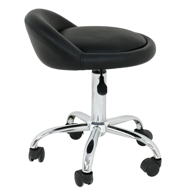 Alt view image 3 of 4 - Adjustable Hydraulic Rolling Swivel Salon Tattoo Facial Spa Chair with Back Rest