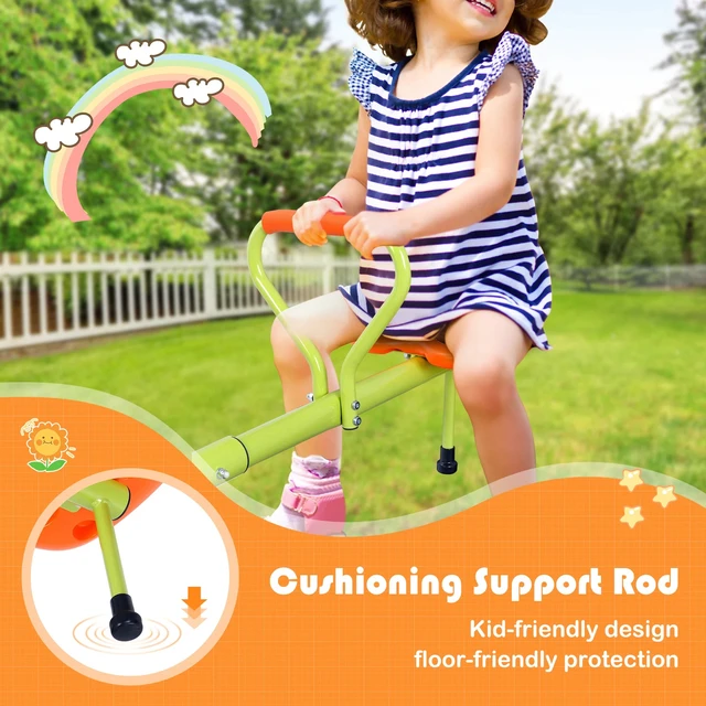 Alt view image 2 of 7 - Junior Kids Heavy-Duty Seesaw 360 Degree Spinning Children Entertainment EZ Set