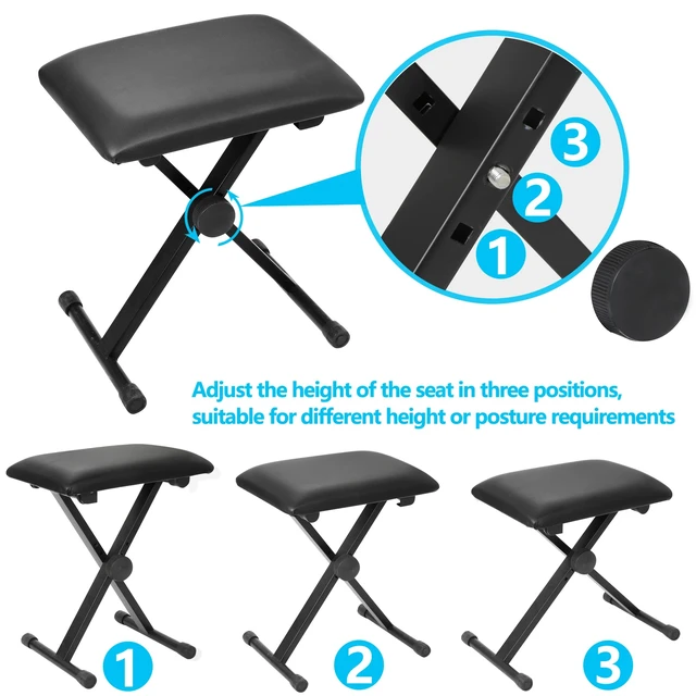 Alt view image 5 of 7 - 61 Key Electronic Keyboard Piano Organ with Microphone Stand Stool Earphone