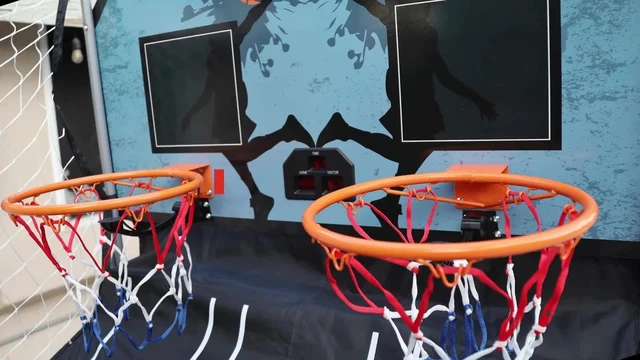 Alt view image 2 of 7 - Basketball Arcade Game Electronic Hoops Shot Electronic Scorer Dual 2 Players