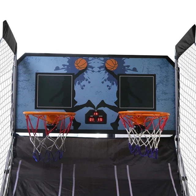 Alt view image 7 of 7 - Basketball Arcade Game Electronic Hoops Shot Electronic Scorer Dual 2 Players