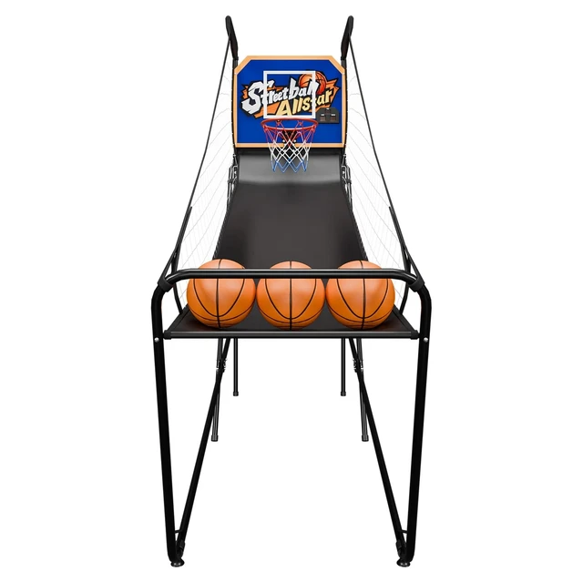Main image of Foldable Electronic Arcade Basketball Game 3 Basketballs Single Shot Indoor