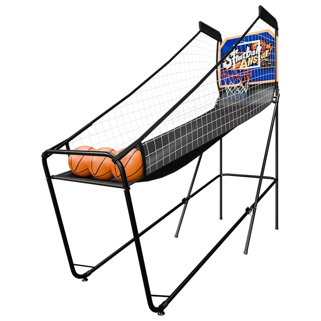 Alt view image 5 of 7 - Foldable Electronic Arcade Basketball Game 3 Basketballs Single Shot Indoor