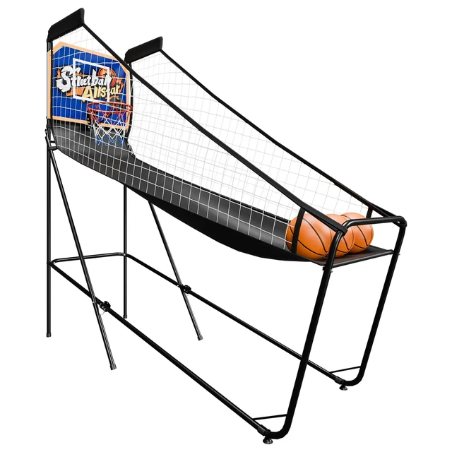 Alt view image 4 of 7 - Foldable Electronic Arcade Basketball Game 3 Basketballs Single Shot Indoor