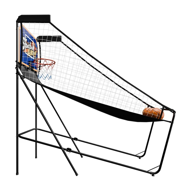 Alt view image 3 of 7 - Foldable Electronic Arcade Basketball Game 3 Basketballs Single Shot Indoor