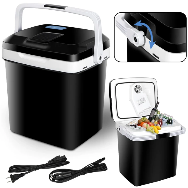 Alt view image 5 of 7 - 5.7Gal Car Iceless Thermoelectric Cooler&Warmer Travel Fridge For BBQ Camping12V