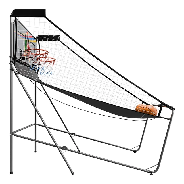 Alt view image 4 of 7 - Basketball Arcade Game Electronic Hoops Shot Electronic Scorer Dual 2 Players