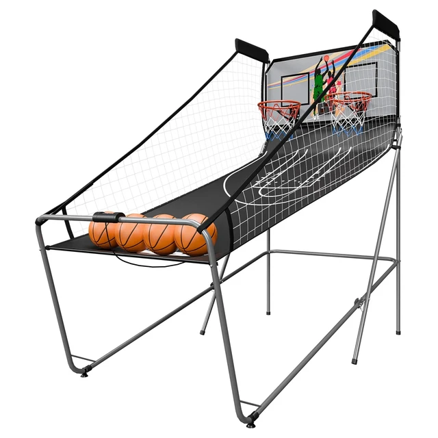 Alt view image 7 of 7 - Basketball Arcade Game Electronic Hoops Shot Electronic Scorer Dual 2 Players