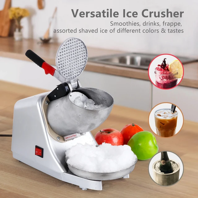 Alt view image 3 of 7 - Ice Shaver Machine Snow Cone Maker Shaved Ice 143 lbs Electric Crusher Shaving