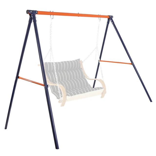 Alt view image 5 of 7 - Outdoor Garden Kids Children Swing Stand A-Frame Yard Lawn Playground Toys Gift