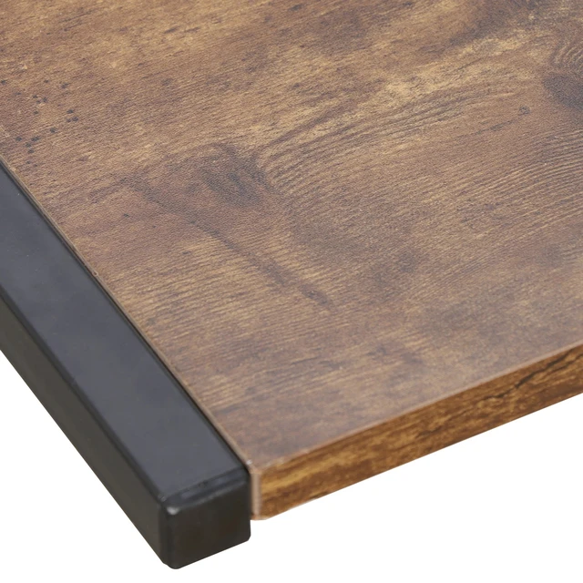 Alt view image 7 of 7 - 58" L-Shaped Gaming Desk Corner Computer Desk PC Laptop Table Workstation Brown