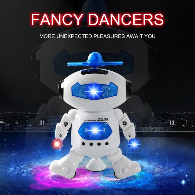Alt view image 2 of 6 - Toys For Boys Kids Children Rotating Glowing Dancing Robot for 3-10 Years Old Ag