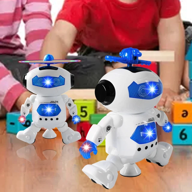 Alt view image 6 of 6 - Toys For Boys Kids Children Rotating Glowing Dancing Robot for 3-10 Years Old Ag
