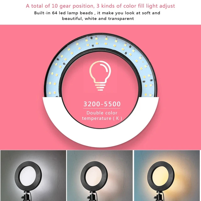 Alt view image 2 of 7 - LED Ring Light Tripod with Phone Holder & Remote for Selfie Video Live Stream