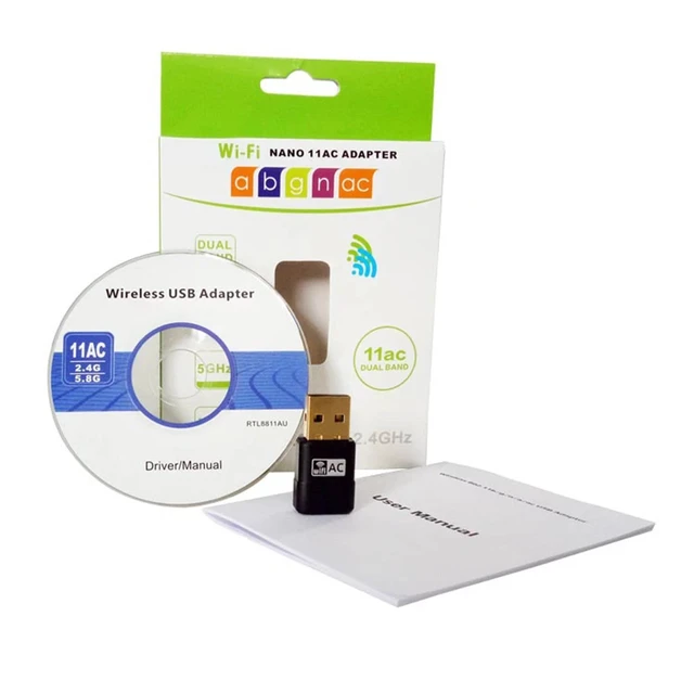 Alt view image 7 of 7 - Mini USB WiFi Adapter Dual Band 600Mbps Wireless Network Dongle for PC Windows